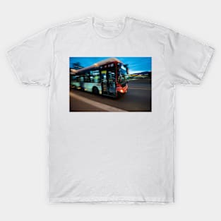 Bacelon's Public Bus at dusk T-Shirt